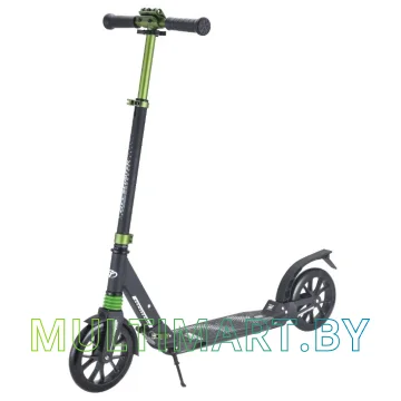 Самокат Tech Team City Scooter 2021 (черный/салатовый)
